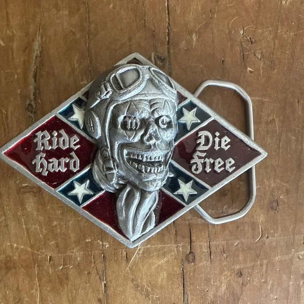 RIDE HARD DIE FREE‎ Great American Products BELT BUCKLE. 3096